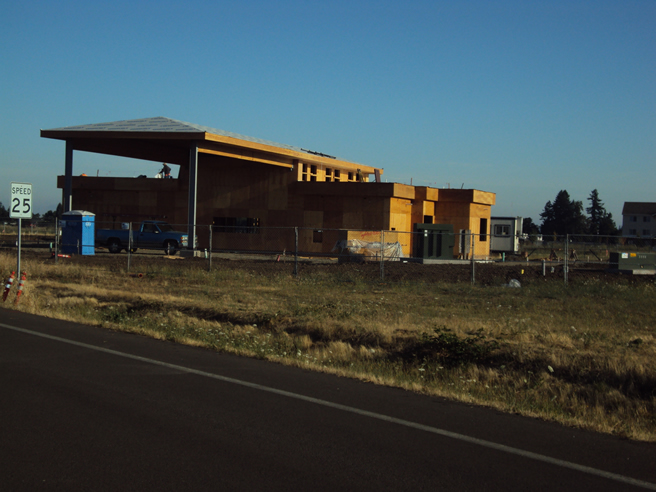 Central Willamette: Under Construction, Site Design for Central Willamette Credit Union, Lebanon, OR (2011)